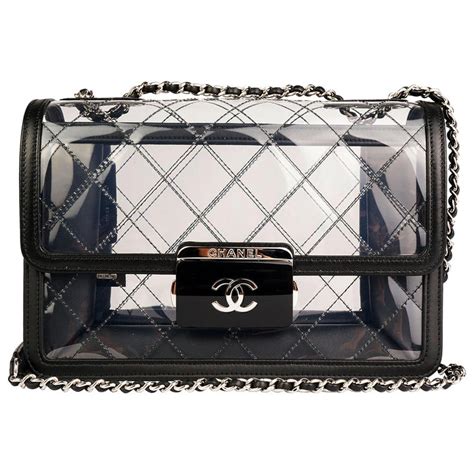 chanel pvc bag|chanel transparent bag.